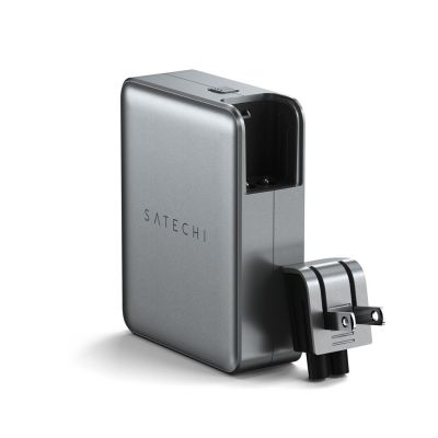3. Satechi 4-Port GaN Travel Charger - ładowarka podróżna 145W z 4 adapterami do gniazdek - US, UK, EU, AS (4x USB-C)