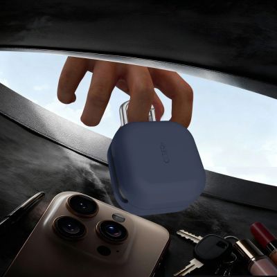 5. Etui Tech-Protect Silicone Hook na Samsung Galaxy Buds 4 / 4 Pro - granatowe