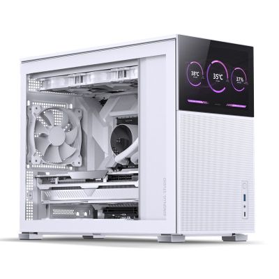 14. Jonsbo D31 MESH Screen Obudowa Micro-ATX, Szkło Hartowane - biała