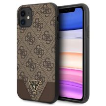Etui Guess 4G Triangle Collection na iPhone 11 6,1" / Xr 6,1" - brązowe