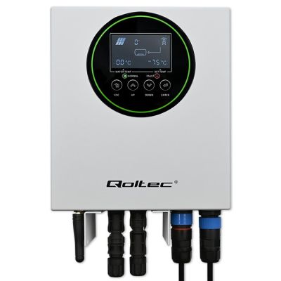 5. Qoltec Inwerter Przetwornica solarna do grzania wody ECO Solar Boost MPPT BYPASS LCD 3kW/4kW Wi-fi