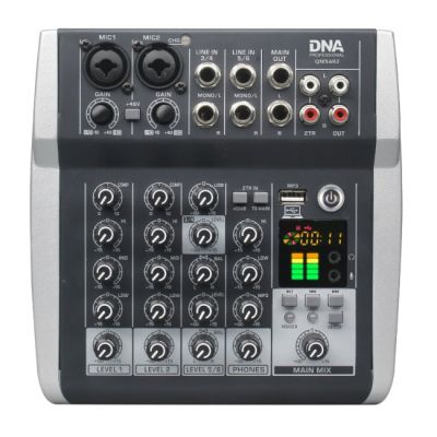 DNA QMX602 analogowy mikser dźwięku 6 kanałów Blue