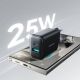 9. Ładowarka Joyroom JR-TCF13 sieciowa USB-C / USB-A 25W SFC / PPS / PD - czarna