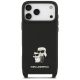 4. Etui Karl Lagerfeld Saffiano Karl&Choupette Metal Pin CBDY Strap na iPhone 18 Pro / 17 Pro - czarne