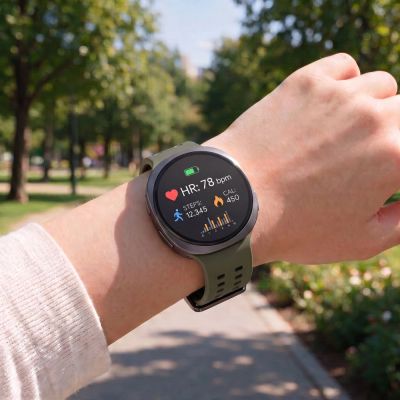 5. Pasek Tech-Protect Silicone Air na Samsung Galaxy Watch 40 / 44 / 46 mm - oliwkowy