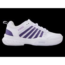 Sneakersy K-swiss COURT EXPRESS 2 CLAY WHITE/PURPLE HAZE/NEON LAVENDER-M (94429-151-M)