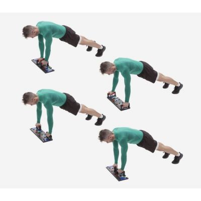 6. Wielofunkcyjna deska do pompek HMS PU10 czerwona