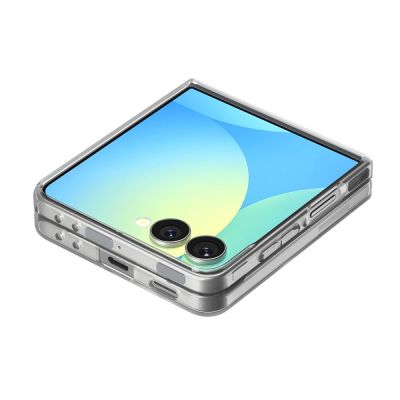 8. Etui Spigen AirSkin Mag MagSafe na Samsung Galaxy Z Flip 7 - przeroczysto-białe