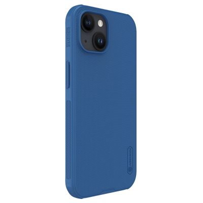 5. Wzmocnione etui do iPhone 15 Plus Nillkin Super Frosted Shield Pro - niebieskie