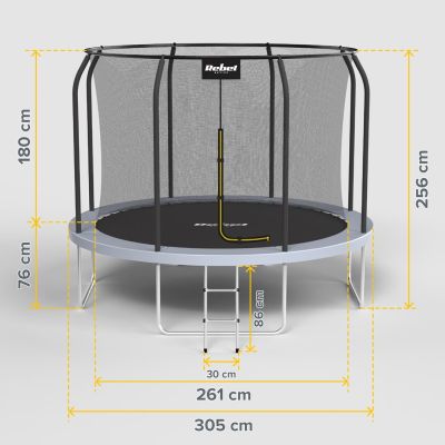 18. REBEL ACTIVE TRAMPOLINA PRO 10FT/305CM