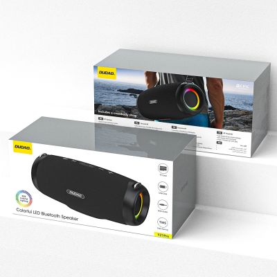 11. Głośnik bezprzewodowy Dudao Y21Pro podświetlany RGB Bluetooth 5.3 - czarny