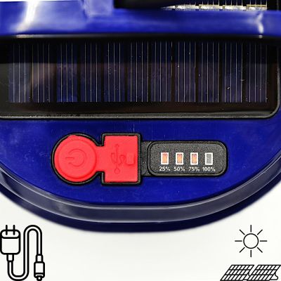 5. LATARKA LAMPA CAMPING ŁADOWANIE USB I SOLAR REDCLIFFS