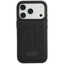 Etui Audi Leather Case MagSafe na iPhone 18 Pro / 17 Pro - czarne