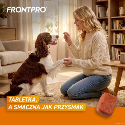 3. FRONTPRO Tabletki na pchły i kleszcze dla psa (>10-25 kg) - 3x 68mg