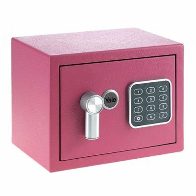 2. Yale Mini Electronic Safe Pink Sejf podstawowy YSV mini różowy