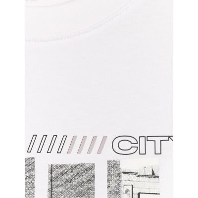 8. T-shirt regular z nadrukiem męski  4F 4FRAW25TTSHM3364-10S