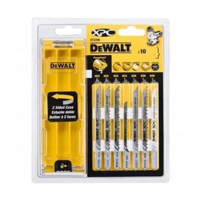 2. DeWALT DT2296-QZ wyrzynarka, piła wyrzynarkowa oraz ostrze do piły tarczowej Ostrze wyrzynarki Metal 10 szt.