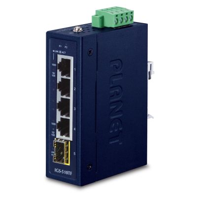 Switch PLANET IGS-510TF (4X 1GB BASE-T, 1X 1GB SFP)