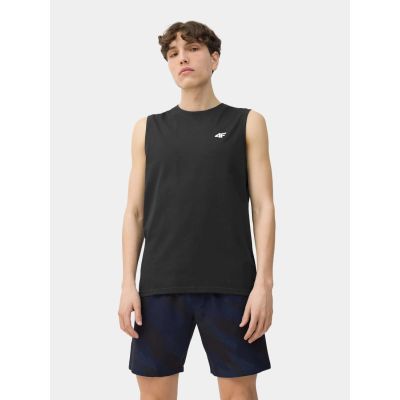 4. Koszulka bez rękawów tank top męski (ZESTAW KOSZULEK 3 SZT.) 4F 4FWSS26TSLEM362-90S