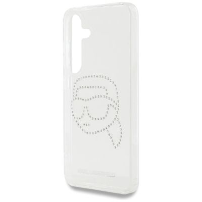 6. Etui Karl Lagerfeld Rhinestones Karl Head Logo Samsung Galaxy S25 przezroczysty