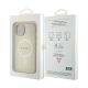 8. Etui Guess Saffiano MagSafe do iPhone 15 Plus - złote