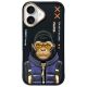 Etui Nimmy Cool&Cute 2.0 Monkey na iPhone 16 - czarne