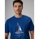 4. T-shirt relaxed z nadrukiem męski 4F 4FRSS26TTSHM3996-033S