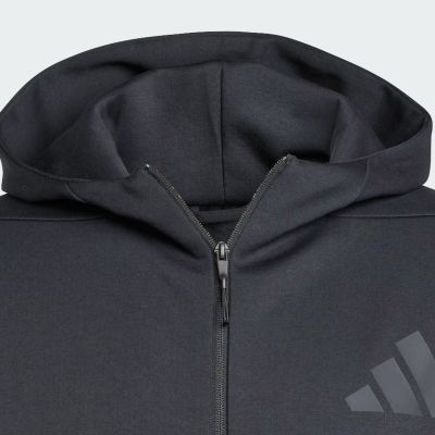 3. Bluza męska z kapturem New Adidas Z.N.E. Full-Zip Hooded Czarna - JE7538