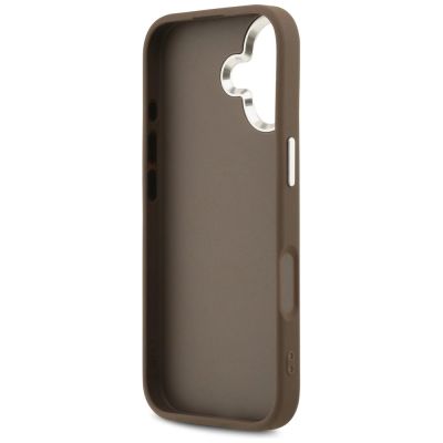 7. Etui Guess 4G Big 4G Classic Logo na iPhone 17 - brązowo-srebrne