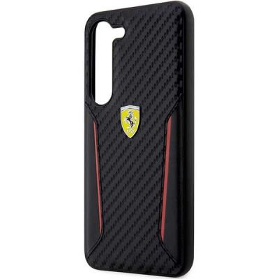 6. Etui Ferrari Carbon Contrast Edges na Samsung Galaxy S23+ - czarne