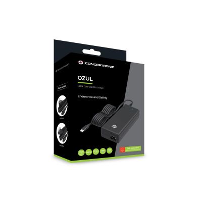 4. Conceptronic OZUL03BUK adapter zasilający/ inwentor Wewnętrzna 100 W Czarny