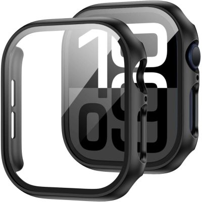 Etui ze szkłem hartowanym Tech-Protect Defense360 na Apple Watch 10 (42 mm) - czarne