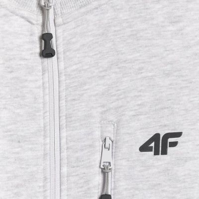 4. Bluza męska 4F M2547 chłodny jasny szary melanż 4FWMM00TSWSM2547 27M