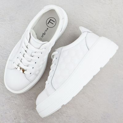 4. Półbuty pikowane na platformie Filippo W DP7285 PAW639B