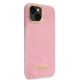 4. Etui Guess Croco Collection na iPhone 14 - różowe