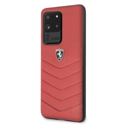 2. Etui Ferrari Heritage Quilted na Samsung Galaxy S20 Ultra - czerwone
