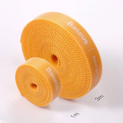 14. Baseus Rainbow Circle hook and loop Straps - taśma rzepowa rzep organizer kabli 1m czarny (ACMGT-E01)