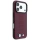 4. Etui BMW M Blue Perfo Metal Logo MagSafe na iPhone 18 Pro / 17 Pro - bordowe