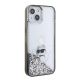 4. Etui Karl Lagerfeld Liquid Glitter Choupette do iPhone 15 - przezroczyste