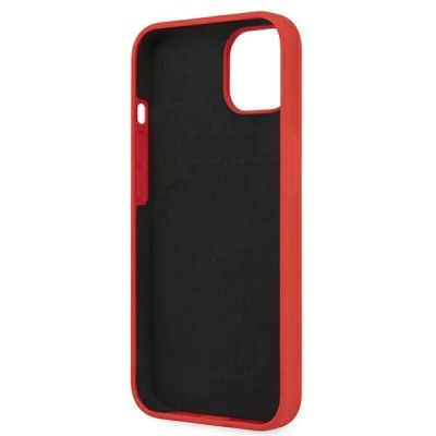 7. Etui Ferrari Silicone na iPhone 13 mini - czerwone