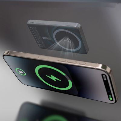 7. Powerbank Dudao K28S 20W PD 5000mAh z MagSafe i podstawką - szary