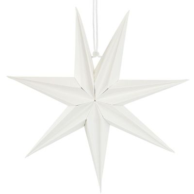 2. DEKORACJA PAPIEROWA GWIAZDA 30CM 7 RAMION BIAŁA SASKA GIFT & DECOR