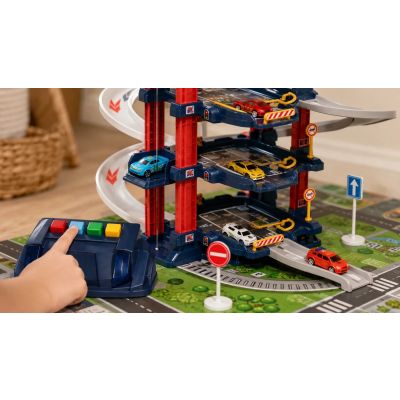 9. Extralink KIDS PARKING SAMOCHODOWY GARA? Z ELEKTRYCZN? WIDN? AUTKA SAMOCHODZIKI DLA DZIECI