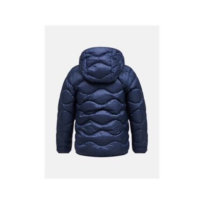 4. Kurtka puchowa juniorska Peak Performance Jr Helium Down Hood Jacket kolor granatowy