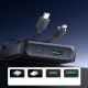 9. Powerbank Joyroom JR-PBF19 22.5W 10000mAh z dwoma wbudowanymi kablami - czarny