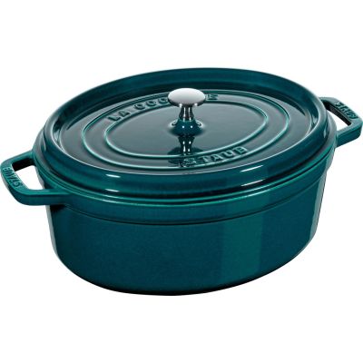 6. Garnek żeliwny owalny STAUB 40510-598-0 - morski 5.5 ltr