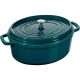 6. Garnek żeliwny owalny STAUB 40510-598-0 - morski 5.5 ltr