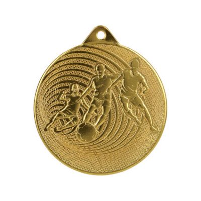 10. MEDAL METALOWY PIŁKA NOŻNA FI 70 MMC3070 - ZŁOTO