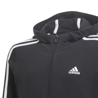 8. Bluza adidas Essentials 3S Full-zip Hoodie Jr GQ8356