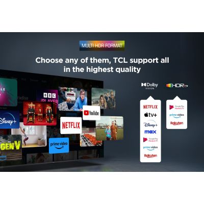13. Telewizor TCL 43P7K QLED 40" 4K Ultra HD Google TV Dolby Atmos DVB-T2 Metaliczny